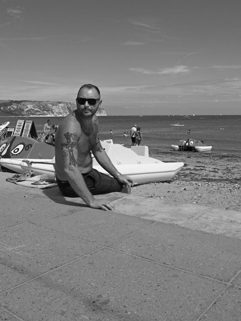 Man on beach